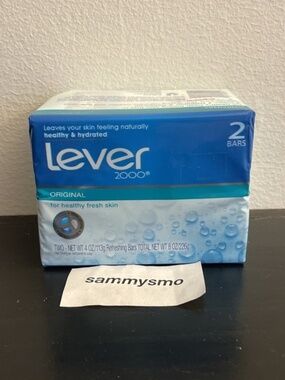 Lever 2000 Original Bar Soap For Healthy Fresh Skin, 4 oz., x2 DISCONTINUED